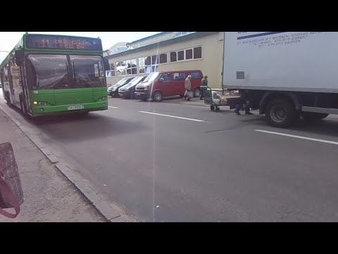 Видео: Автобус №11 (Витебск). Смоленская площадь - Школа №24 (Зелёный городок).