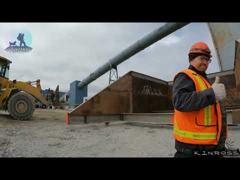 Видео: р.Купол. Установка новой эстакады аварийного бункера 2022г