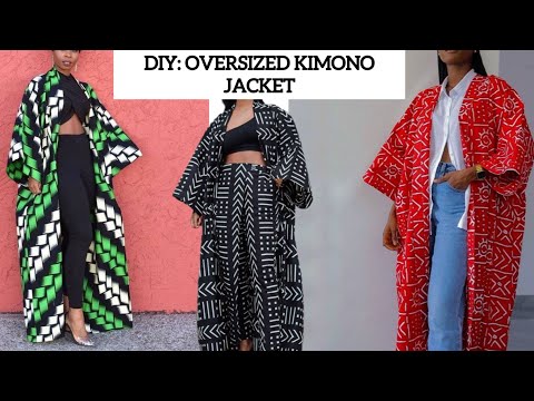 Видео: Сделай сам: как раскроить и сшить большую куртку-кимоно с длинными рукавами.