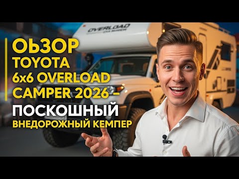Видео: Toyota 6×6 Overload Camper 2026  Обзор роскошного внедорожного кемпера для экспедиций@TechDrive-n3z 
