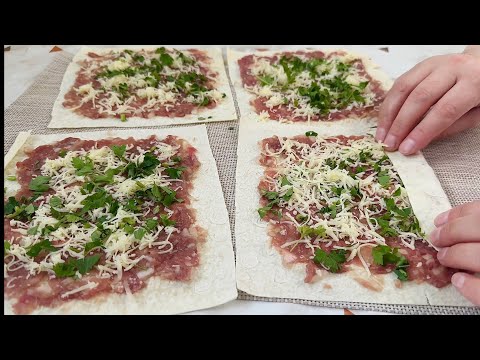 Видео: БЕРУ ОБЫЧНЫЙ ФАРШ И ЛАВАШ, а ПОЛУЧАЕТСЯ ТАКАЯ ВКУСНЯТИНА. ОЧЕНЬ ВКУСНЫЙ ОБЕД ИЛИ УЖИН!