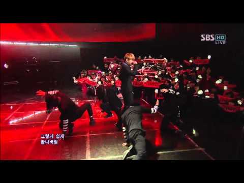 Видео: Yoseop of BEAST [Кофеин] @SBS Inkigayo Популярная песня 20121209
