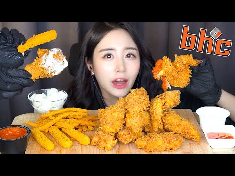 Видео: ASMR Жареный цыпленок по-корейски МукбангㅣНажмите, чтобы услышать фантастическийㅣChicken