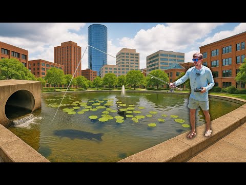 Видео: Ловля речных гигантов в черте города — (литьё бетона)
