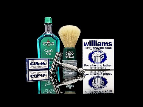 Видео: Бритьё! Gillette Viaggio Tech Vintage, WILLIAMS, OMEGA, Clubman Pinaud Gin, Gillette Platinum