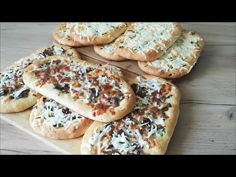 Видео: Лепешки с грибами, зеленью и моцареллой Рецепт лепешек