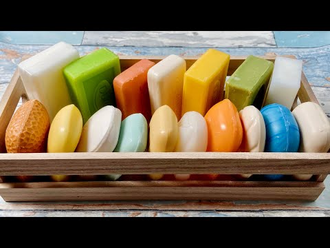 Видео: ASMR soap cutting 🧡 Резка мыла АСМР