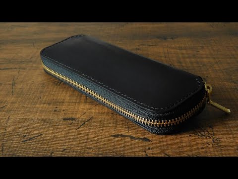 Видео: пенал как сделать (PDF без рисунка) / кожгалантерея / изготовление