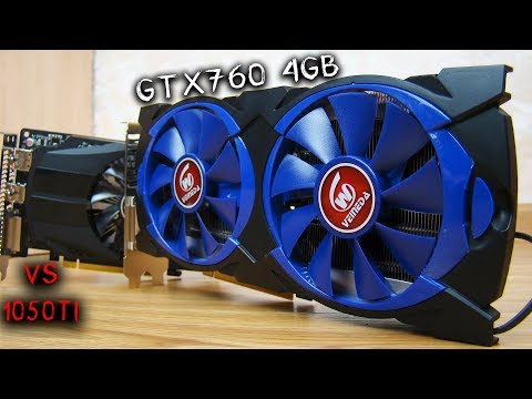 Видео: Китайская лже gtx760 4gb против Asus GTX1050ti Обзор\сравнение