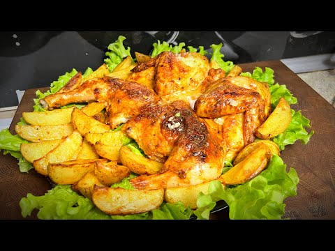 Видео: Самое ВКУСНОЕ горячее на НОВЫЙ ГОД. Сочная КУРИЦА с Картошкой в духовке.