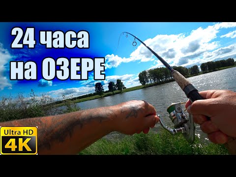 Видео: Рыбалка с ночёвкой. 24 часа на Озере!