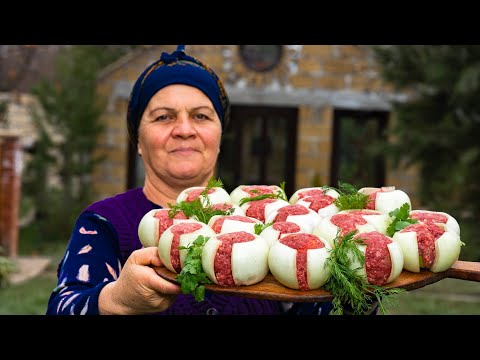 Видео: Фаршированный Лук с Пастой
