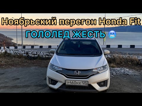 Видео: Ноябрьский перегон Honda Fit. Гололед жесть🥶