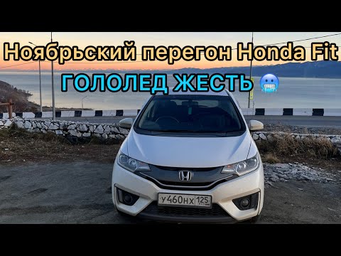 Видео: Ноябрьский перегон Honda Fit. Гололед жесть🥶