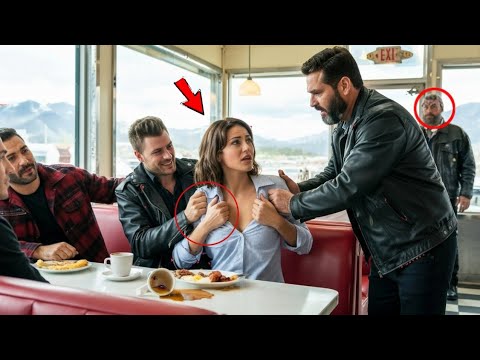 Видео: Они разорвали рубашку девушке в кафе, но тут вмешался её брат байкер!