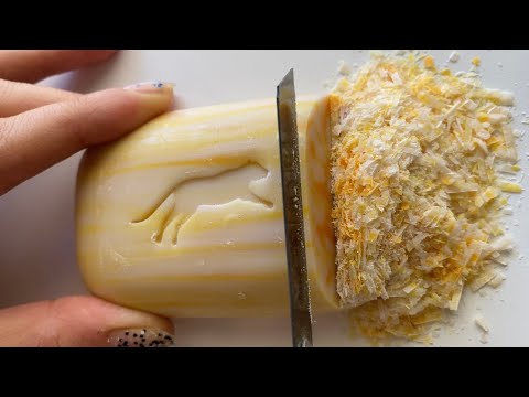 Видео: Carving vintage soap on the table | Cutting leftovers soap | Резка сухого мыла на столике | АСМР