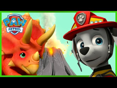 Видео: Кученцата спасяват динозаври от гореща вулканична лава и още! - PAW Patrol Bulgarian