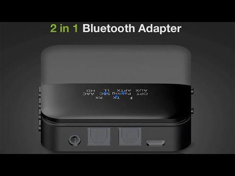 Видео: Трансміттер та ресівер Bluetooth 5 CSR8675 Wireless Adapter RCA SPDIF 3,5mm Aux Jack Звук hi-fi