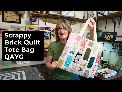 Видео: От неудачного одеяла до потрясающего одеяла на ходу. Сумка-шоппер из кирпича.