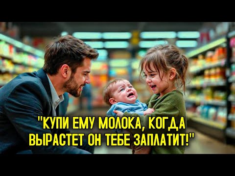Видео: Я ОБЕЩАЮ ЗАПЛАТИТЬ, КОГДА ВЫРАСТУ — бедная девочка просит у миллионера молока… то, что он делает...