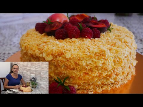Видео: Торт Наполеон ХРУСТЯЩИЙ БАБУШКИН РЕЦЕПТ Масляно заварной крем рецепт