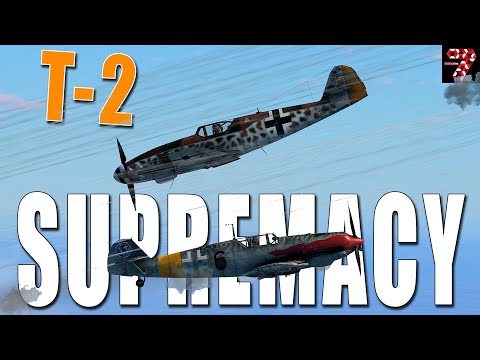 Видео: Сражайтесь с ВСЕМИ Bf109 в НОВОМ Т-2 | War Thunder SIM VR