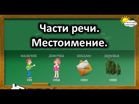 Видео: Русский язык. Части речи. Местоимение.