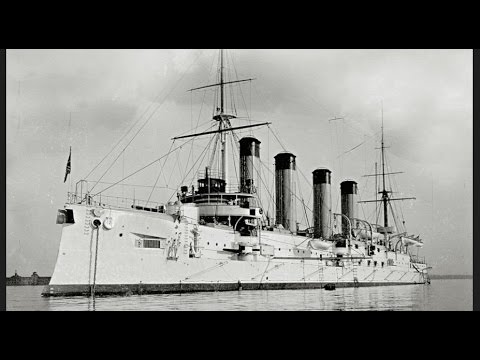 Видео: Броненосный крейсер 'Баян'/ Armoured cruiser "Bayan": 1900-1905