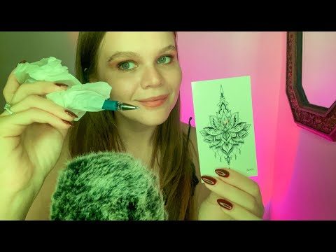 Видео: Асмр | Тату Салон 🕸 Звуки Рта , Неразборчивый Шепот, Движение Рук