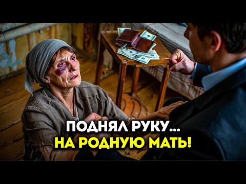 Видео: Сын поднял руку на мать… потому что она не дала денег!
