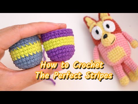 Видео: Урок вязания крючком | Как чередовать цвета в идеальной полосатой линии