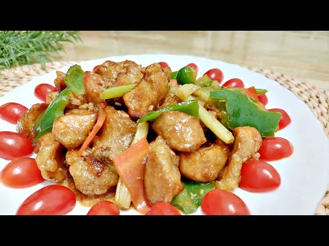 Видео: Веганский китайский хрустящий куриный жареный рецепт из свинины
