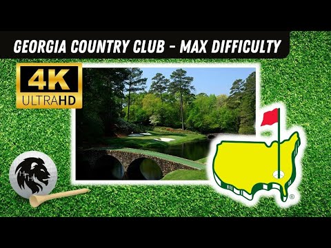Видео: Игровой процесс GSPro — Georgia Country Club — Разработчик поля: Tekbud — 4K