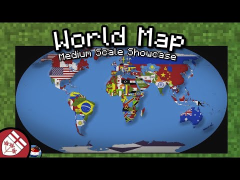 Видео: Сборник карт флагов мира в Minecraft! [3 млн блоков] — [средний масштаб]