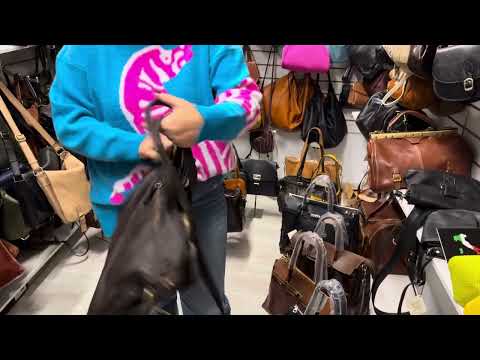 Видео: Сумки. Производство Италия.