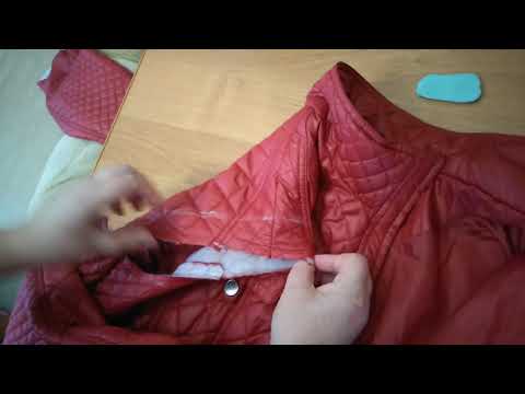 Видео: Уменьшение размера куртки. Ушивание в плечах и боках.
