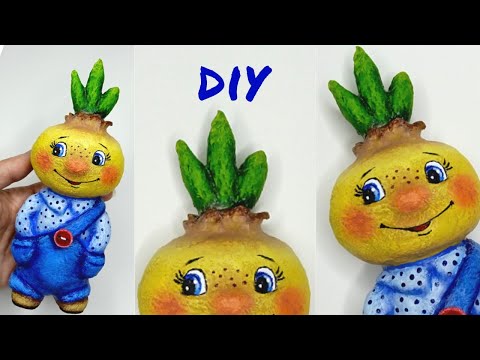 Видео: МК Чиполлино из ваты / Ватная игрушка  / DIY Cipollino