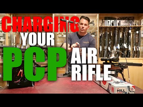 Видео: Зарядка пневматической винтовки PCP