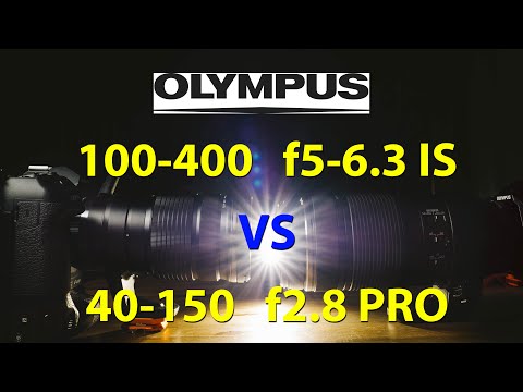 Видео: Olympus 100-400mm IS против 40-150mm Pro: какой выбрать? - Обзор RED35
