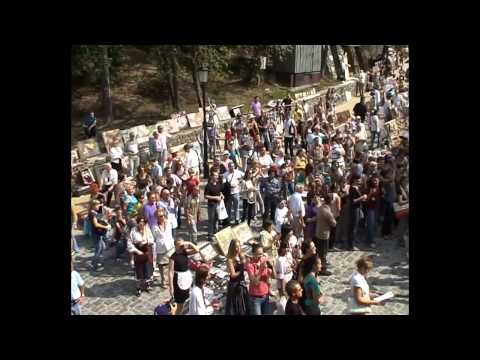 Видео: Флешмоб на Андреевском спуске