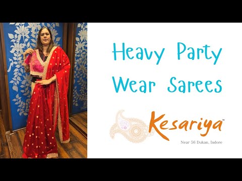 Видео: Сари для тяжёлых вечерних нарядов - 1644