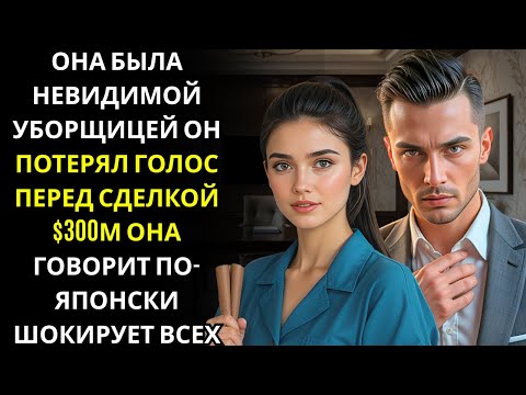 Видео: Генеральный директор миллиардер в панике без переводчика, пока уборщица не решает всё за одну минуту