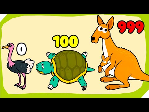 Видео: ЭВОЛЮЦИЯ ЖИВОТНЫХ В ЗООПАРКЕ, Максимальный уровень! Merge Animals My Perfect Zoo