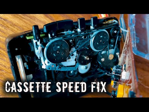 Видео: Panasonic RQ-V166AGT / Регулировка скорости вращения кассеты / Cassette speed fix