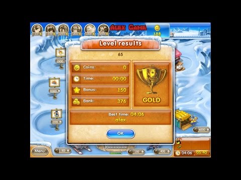 Видео: Farm Frenzy 3 Ice Age (level 65) only GOLD Веселая ферма 3 Ледниковый период (уровень 65) Золото