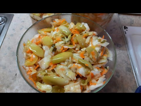 Видео: Солёные зелёные помидоры с капустой на зиму.