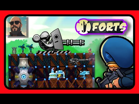 Видео: Forts - MQ MOD - МОЩНЫЕ ПУШКИ!!! Играем с создателем мода!!! #forts #фортс #ЛысыйДядь