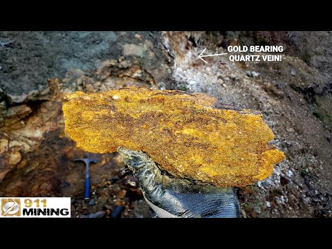 Видео: Дробление и промывка истощенной золотоносной кварцевой жилы!
