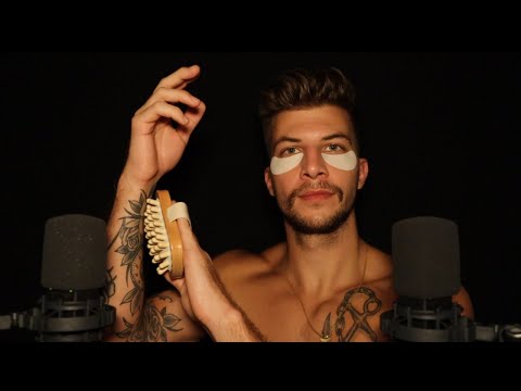Видео: ASMR Присоединяйтесь ко мне для ухода за собой | Уход за кожей и массаж тела