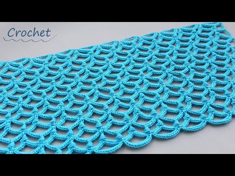 Видео: Жемчужный УЗОР КРЮЧКОМ простое ВЯЗАНИЕ для начинающих 💎SUPER EASY Pattern Crochet for beginners💎